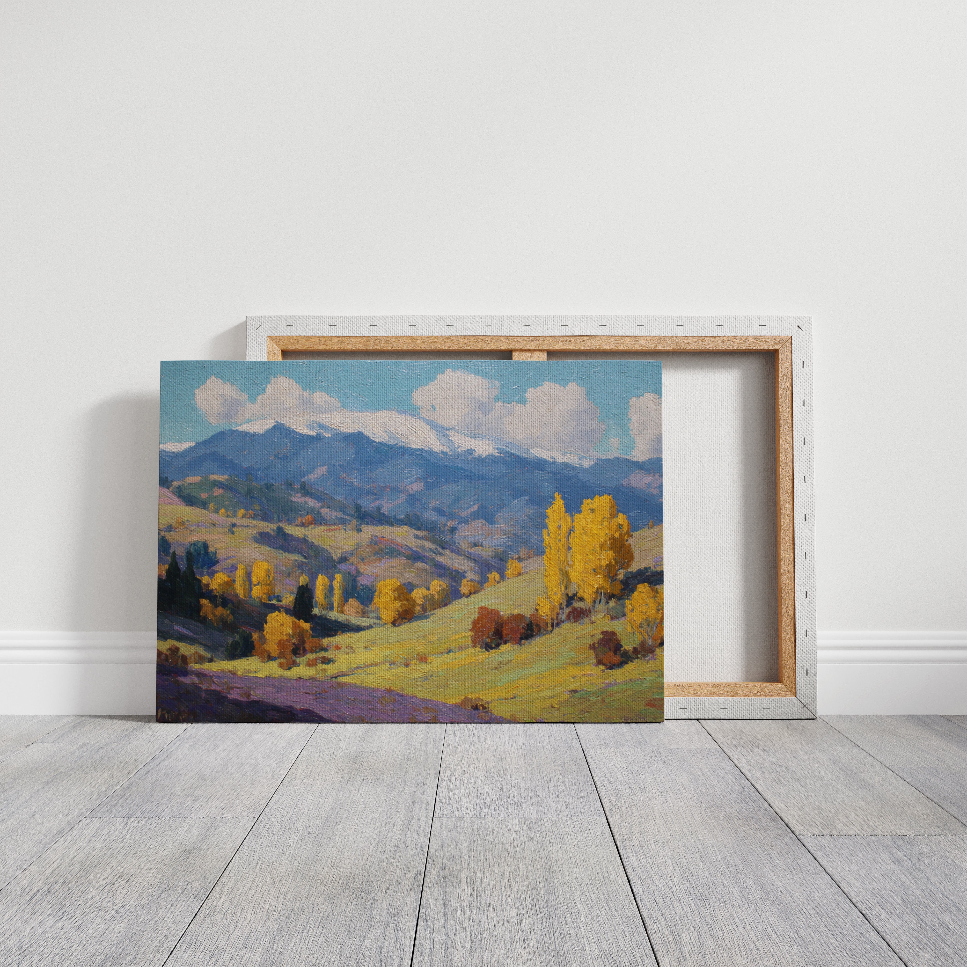 Autumn Gold Bathes Mountain Valley
