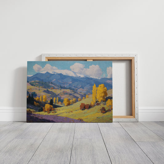 Autumn Gold Bathes Mountain Valley
