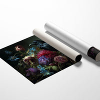 Raven's Tale Among Velvet Blooms