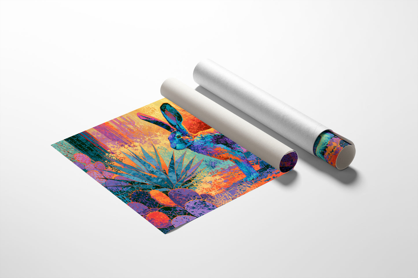Desert Jackrabbit, Fauvist Bloom
