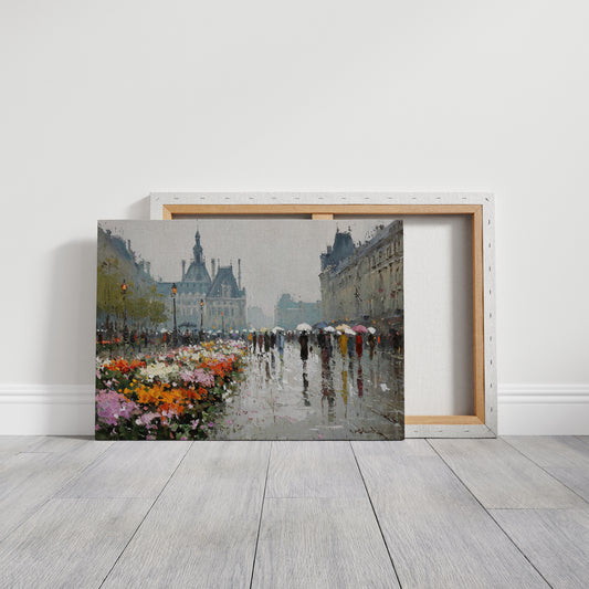 Paris Blooms Through Silver Rain