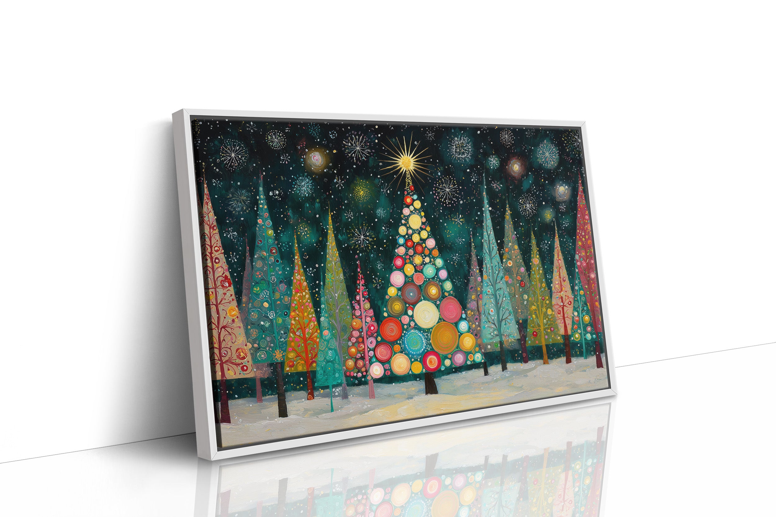 Winter Trees Catch Starlight's Song