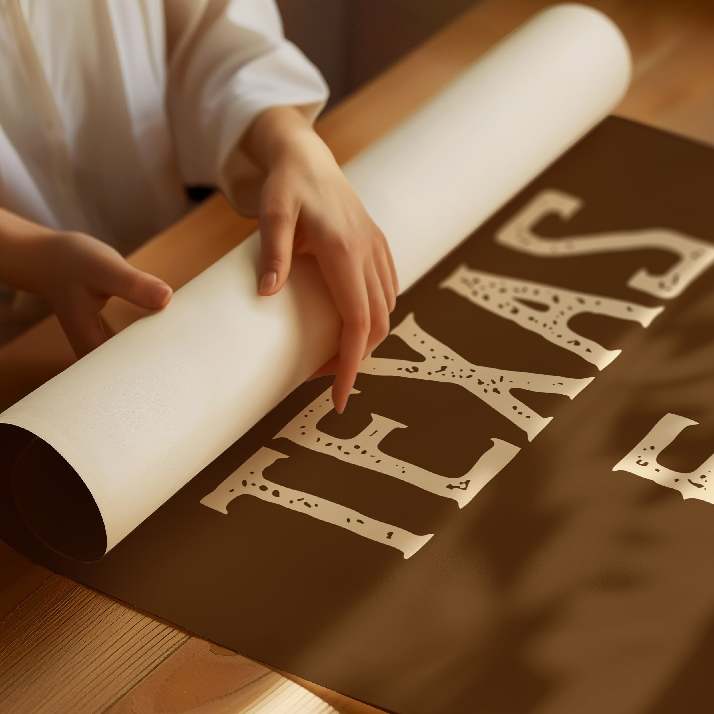 Faith Speaks In Rustic Letters