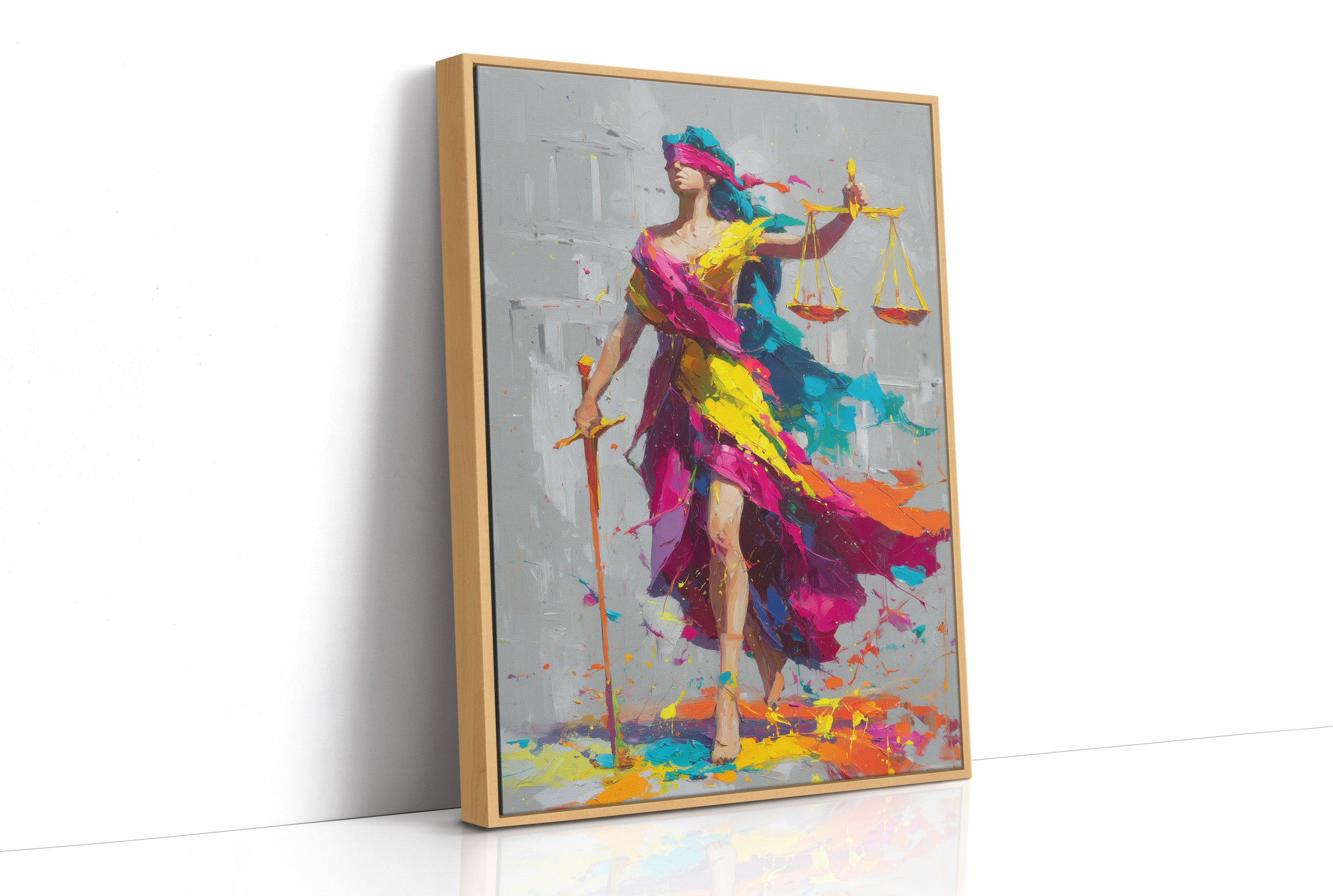 She Painted the Courthouse on Her Way In