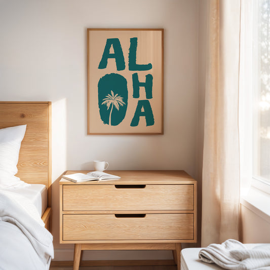 Island Letters Spell Summer Peace