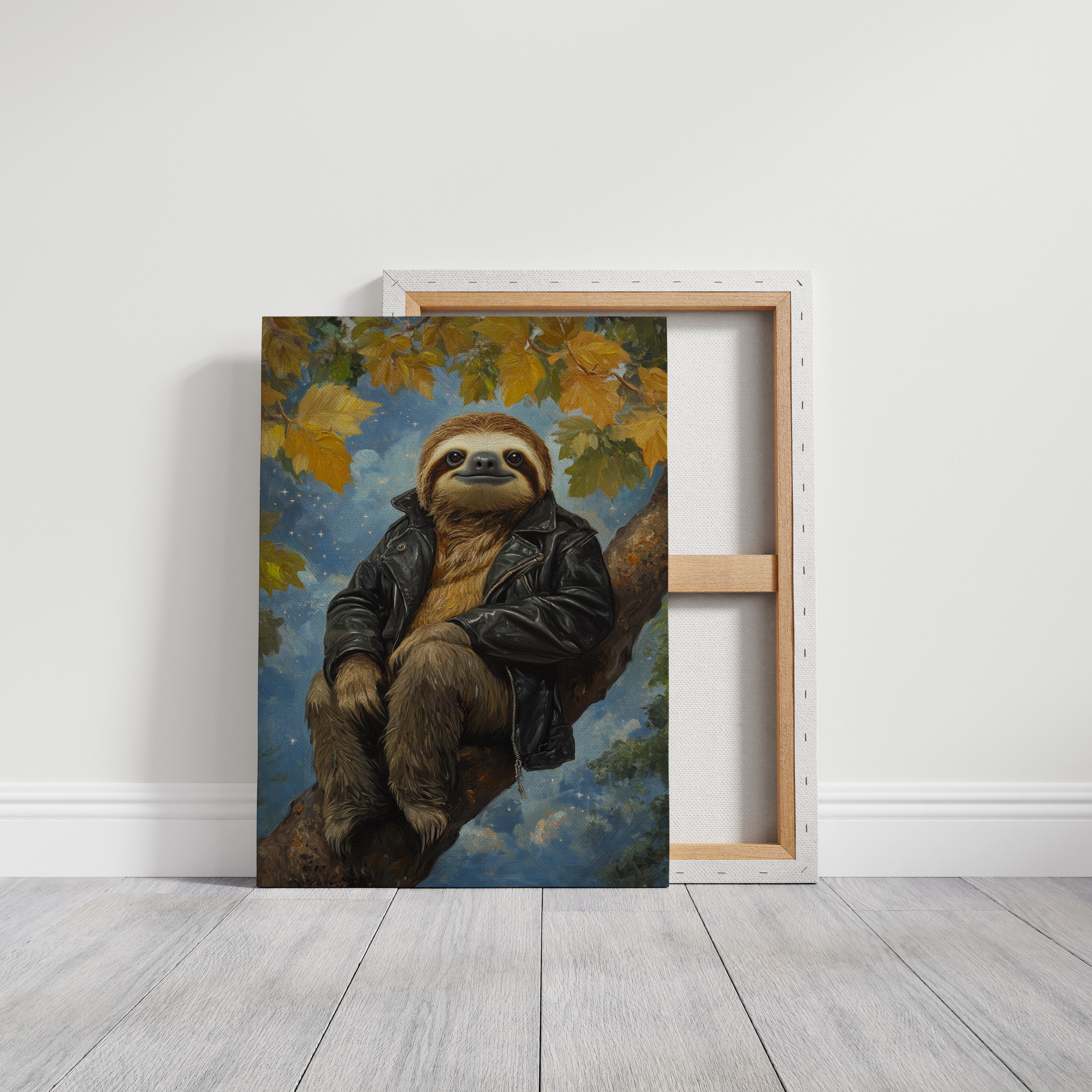 Sloth in a Leather Jacket