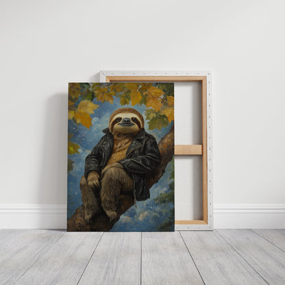 Sloth in a Leather Jacket