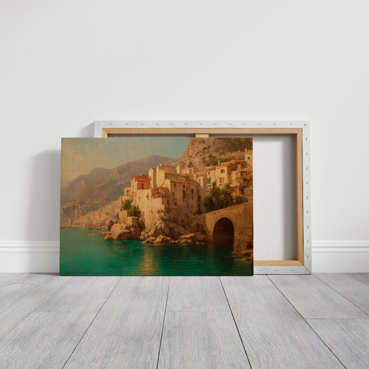 Mediterranean Cliffs Hold Summer's Light
