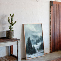 A Cabin Beneath Silent Pines