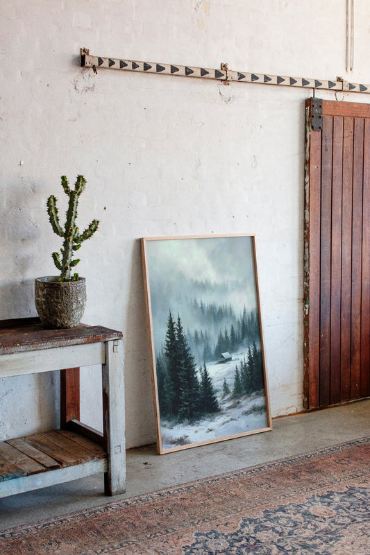 A Cabin Beneath Silent Pines