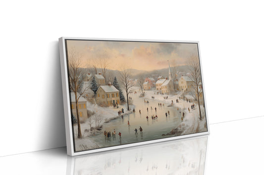 Winter Skaters Paint Their Village Story