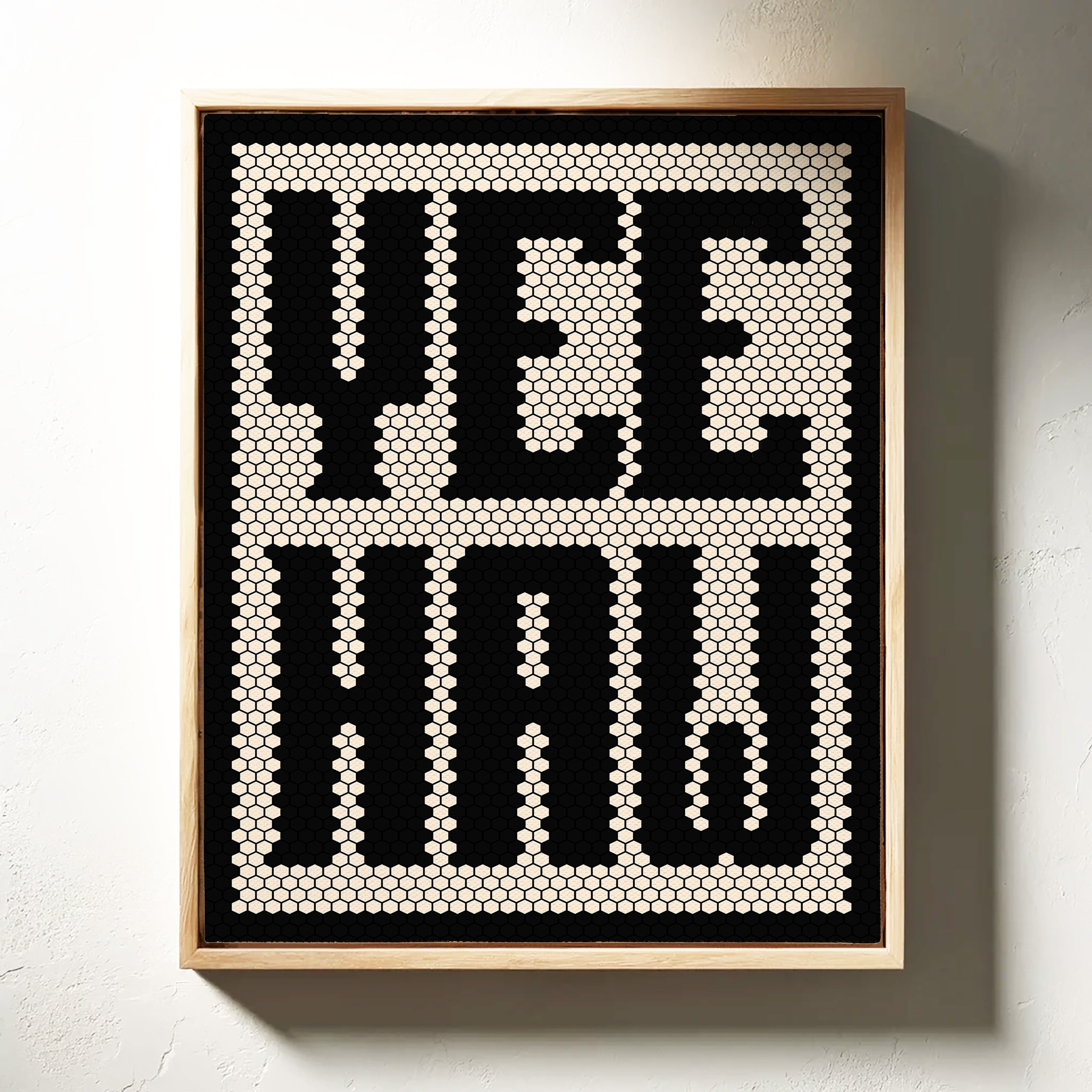 Yeehaw Mosaic Western Shout in Black