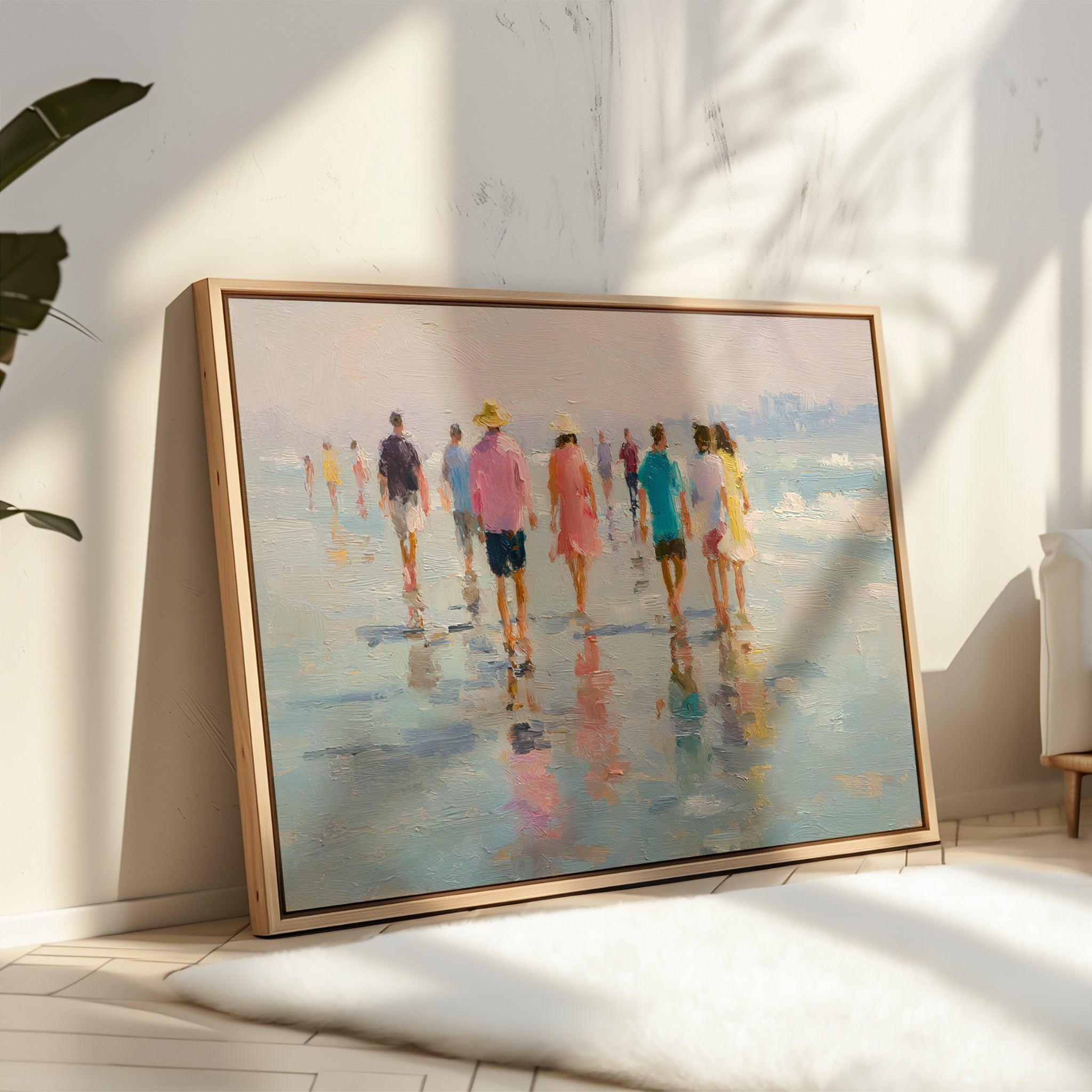 Summer Strolls Along Mirrored Shores
