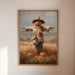 Harvest Guardian Watches Golden Fields