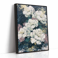 Midnight Blooms in Gold Leaf