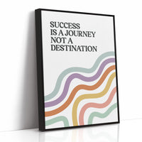 Success Is A Journey Quote Print