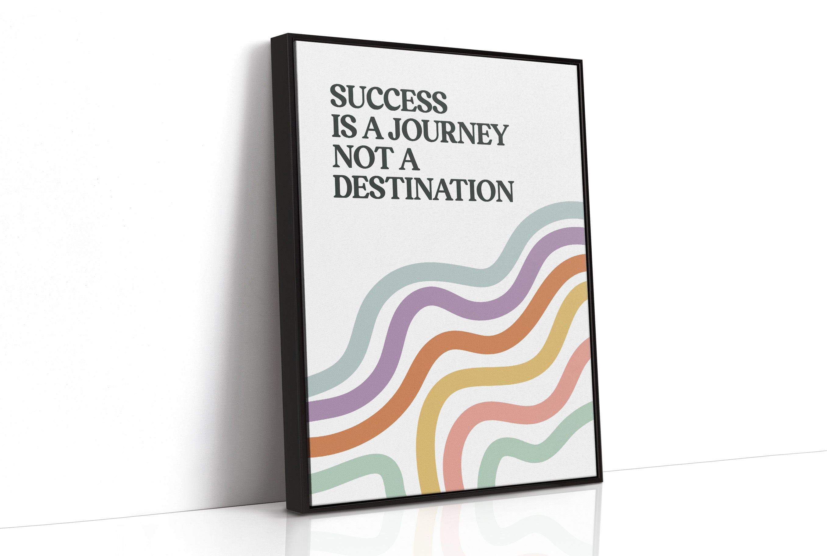 Success Is A Journey Quote Print