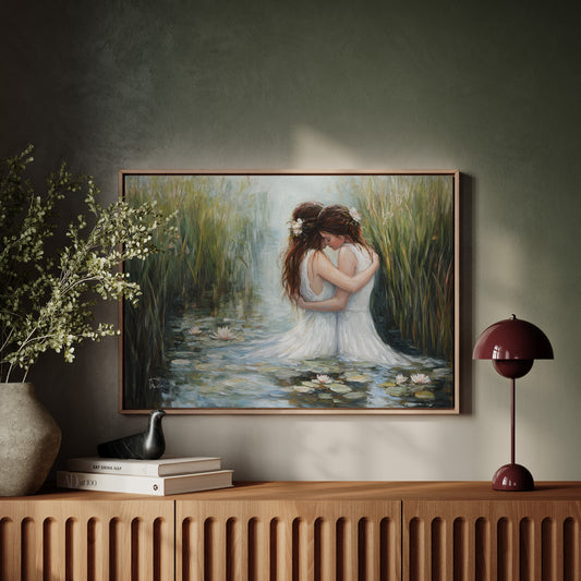 Lotus Dance Among Summer Reeds