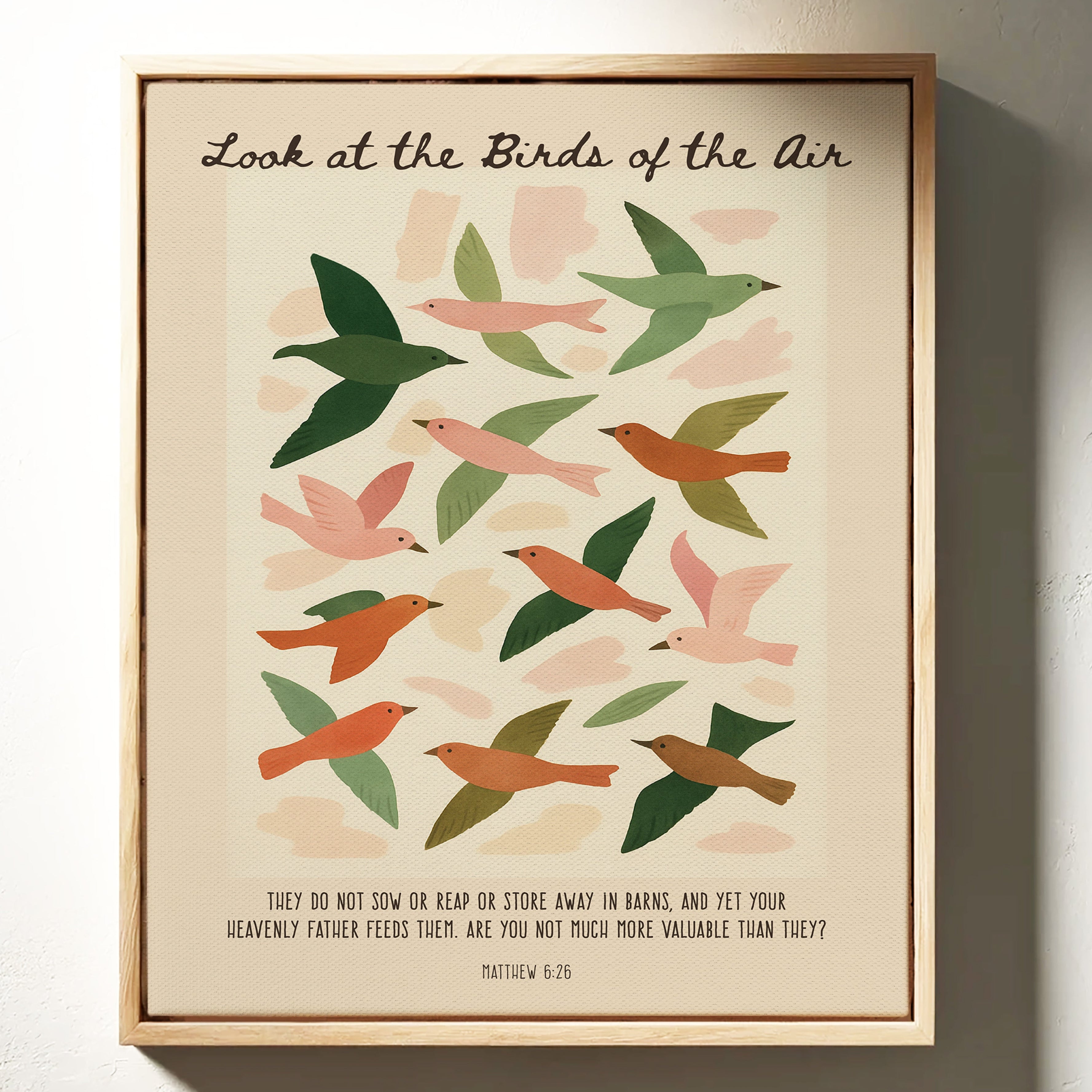 Look at the Birds of the Air Print