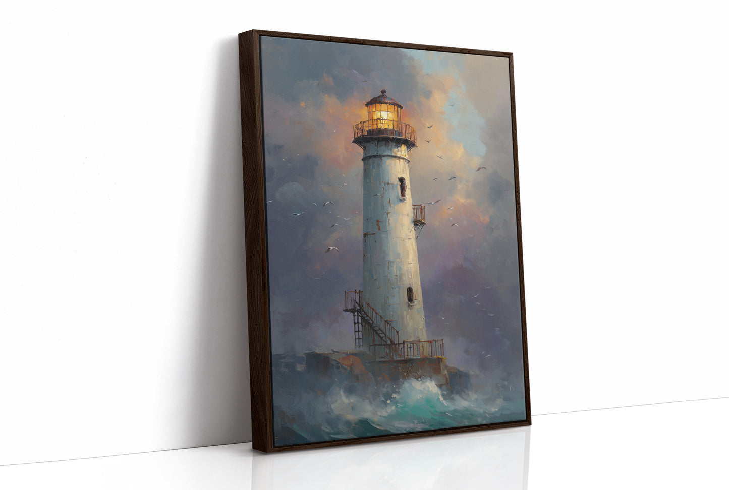 Illuminated Guardian Against Twilight Storm