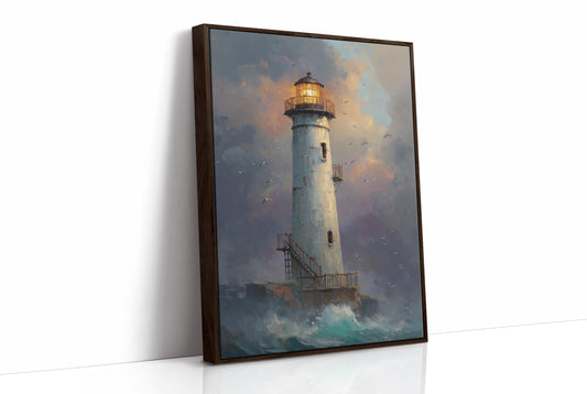 Illuminated Guardian Against Twilight Storm