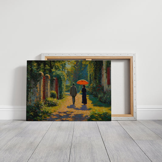 Autumn Path Through Garden Gates