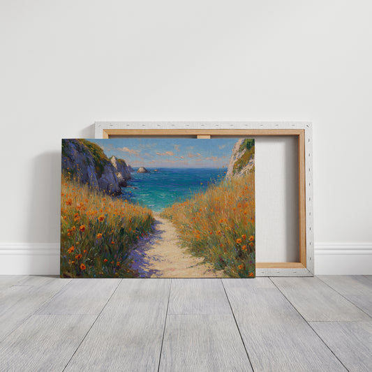 Poppies Dance Along Ocean Trails
