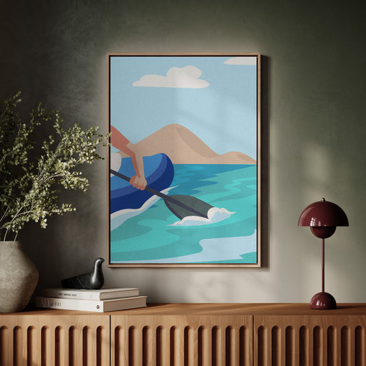 Paddle Through Mountain Lake Serenity