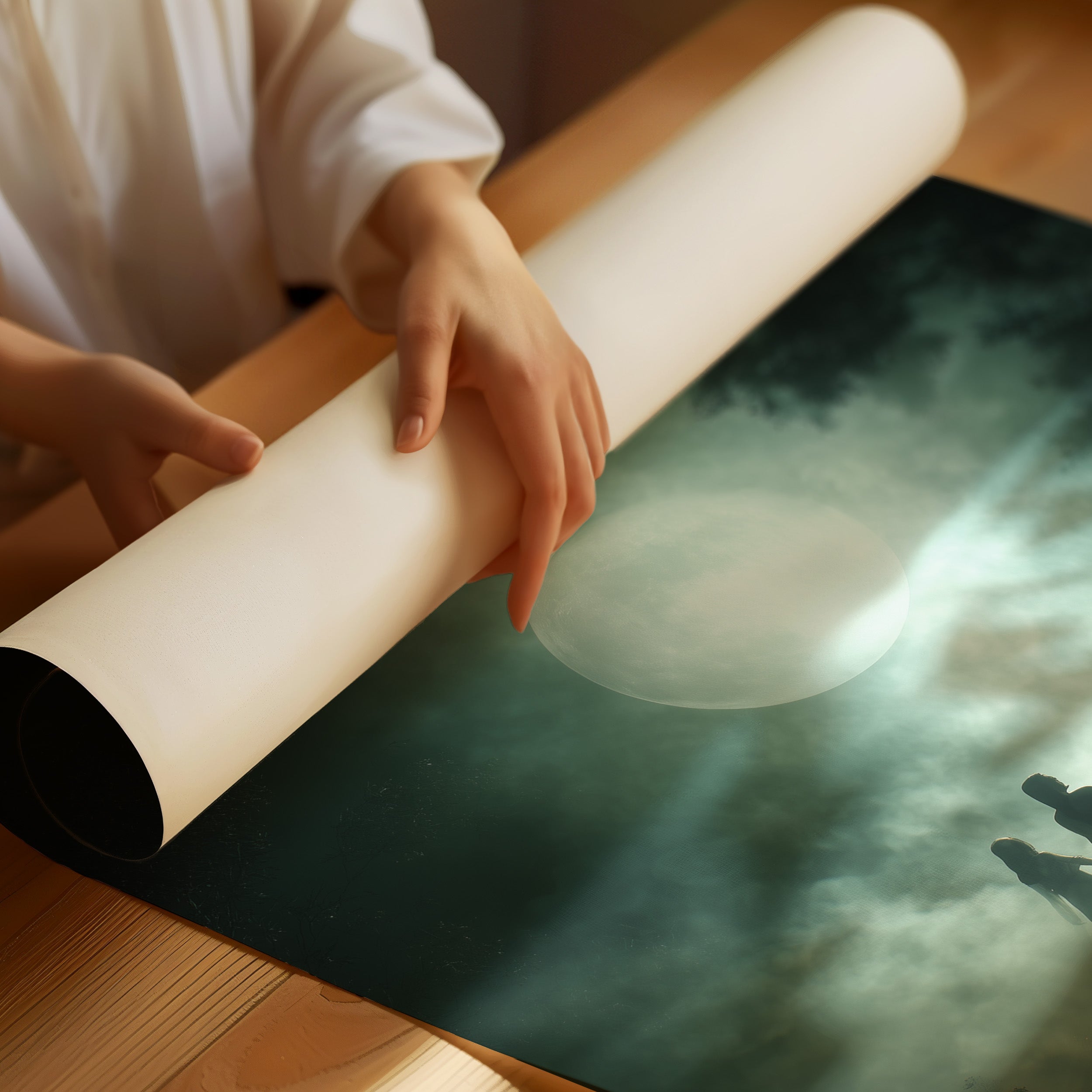 Moonlit Circle Of Ancient Ritual