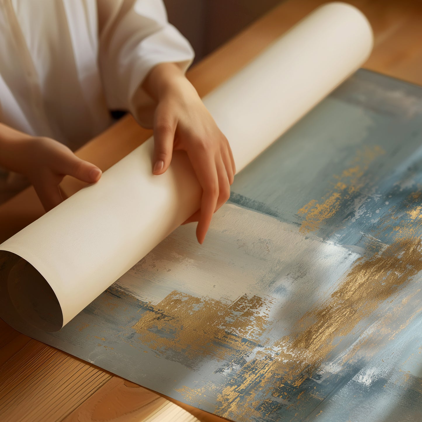 Morning Mist Meets Golden Shore