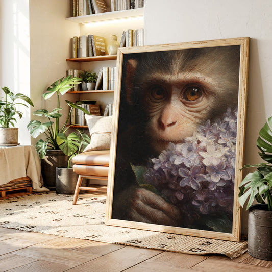 Innocence Cradled By Blooms