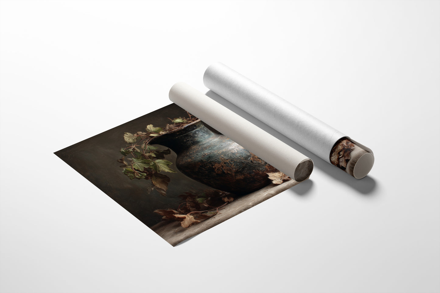 Autumn Leaves Meet Ancient Vessel