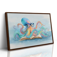 Curious Octopus Reads Ancient Tomes