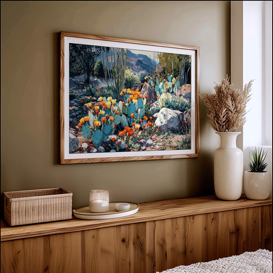 Prickly Pears Dance With Mountain Light
