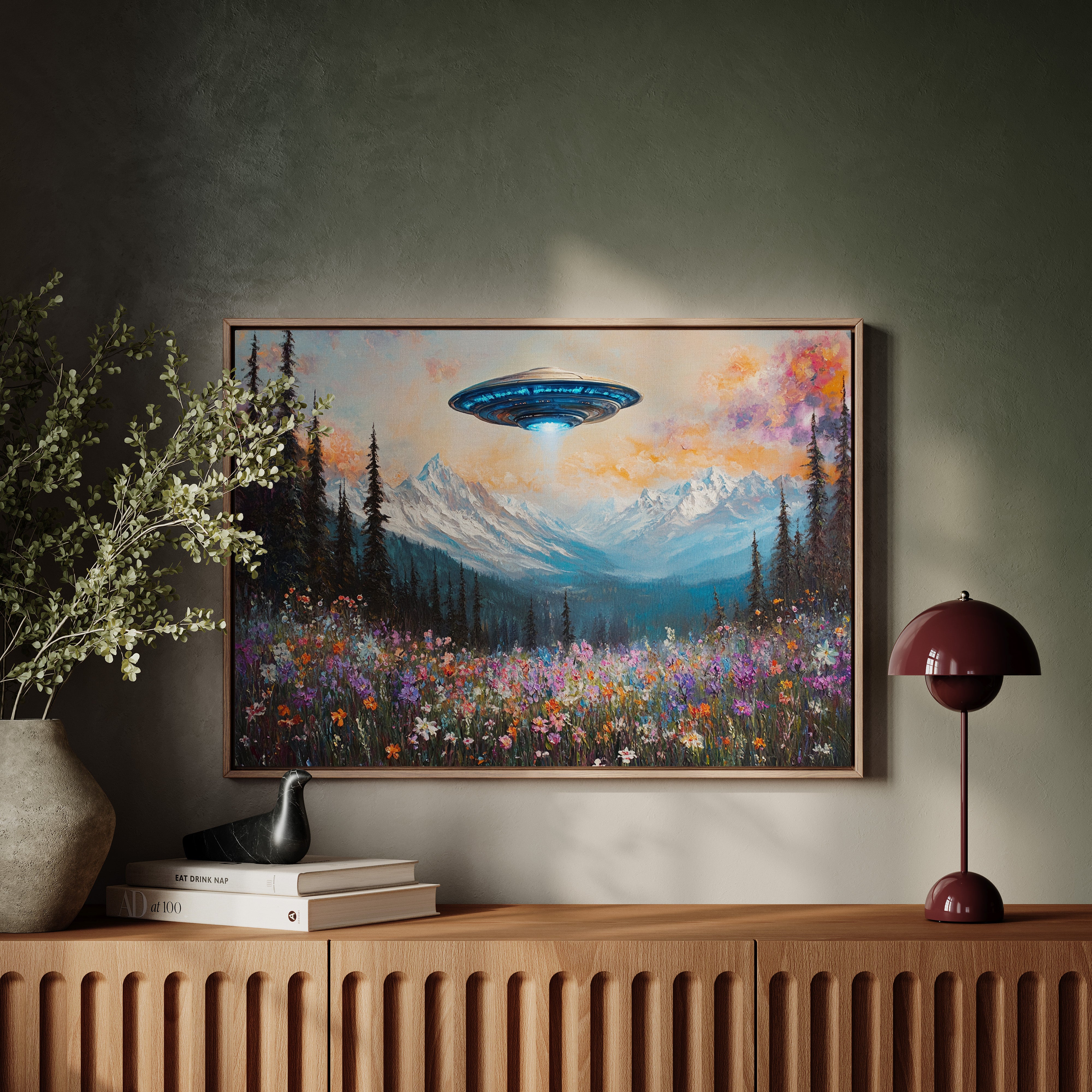 Cosmic Visitors Above Alpine Meadows