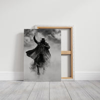 Silhouetted Outlaw in the Dust
