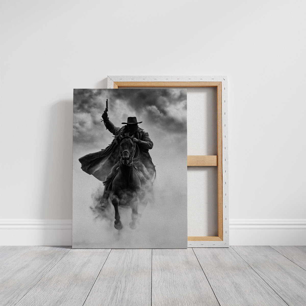 Silhouetted Outlaw in the Dust