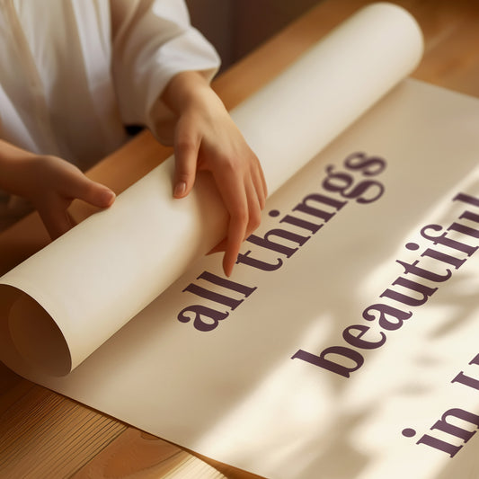 Words Bloom In Sacred Simplicity