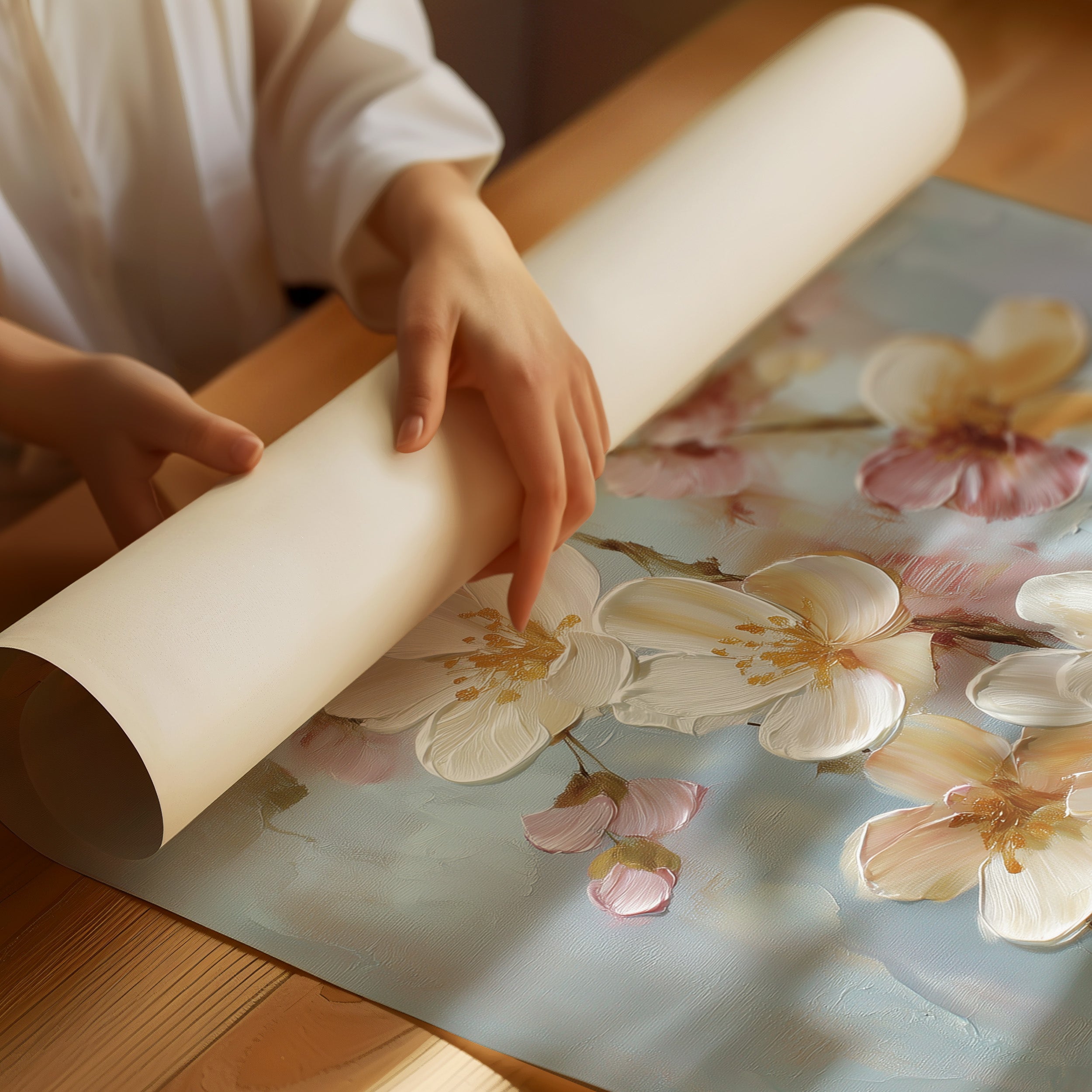 Cherry Blossoms Above Evening Spirits
