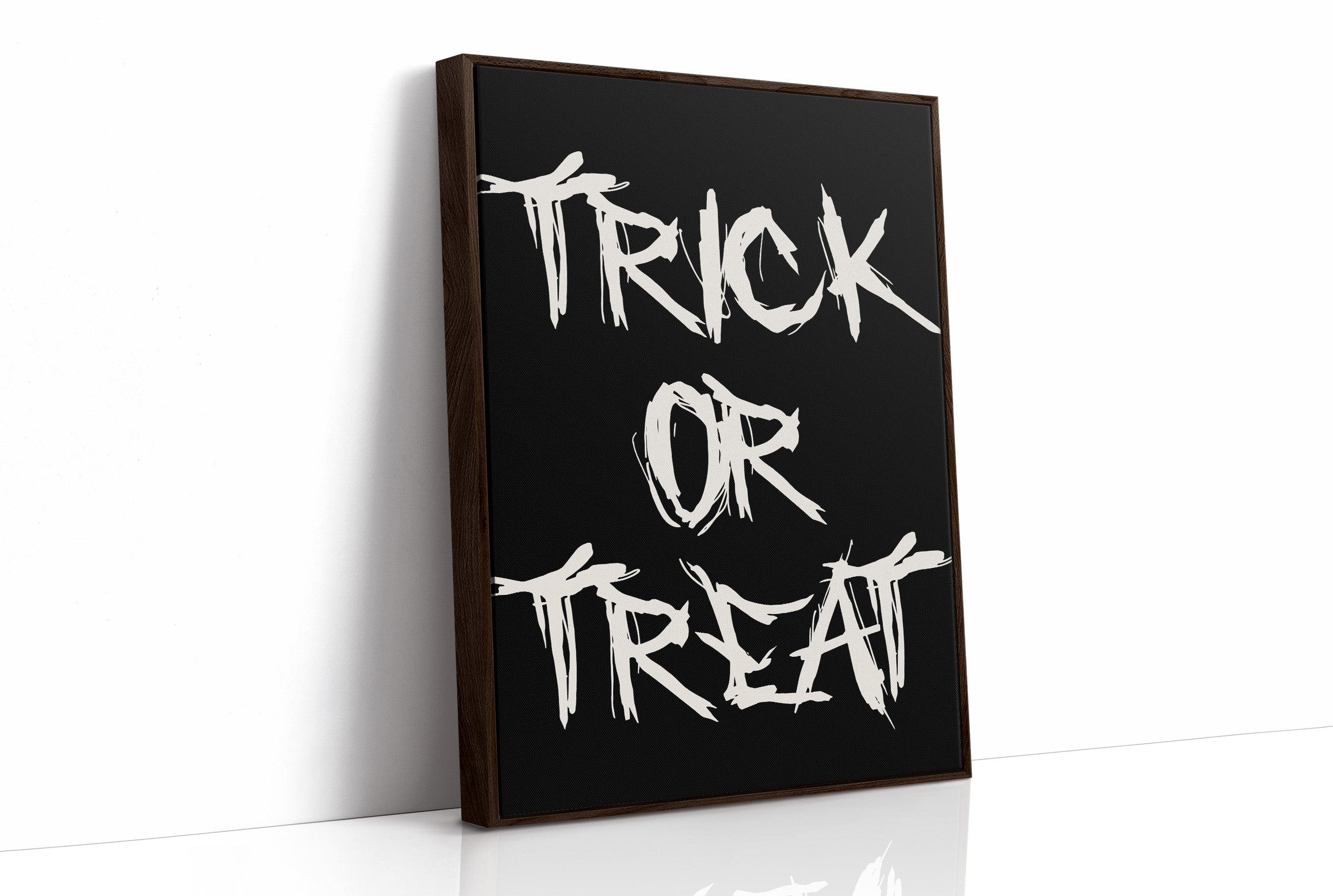 Stark Words Against Midnight Canvas