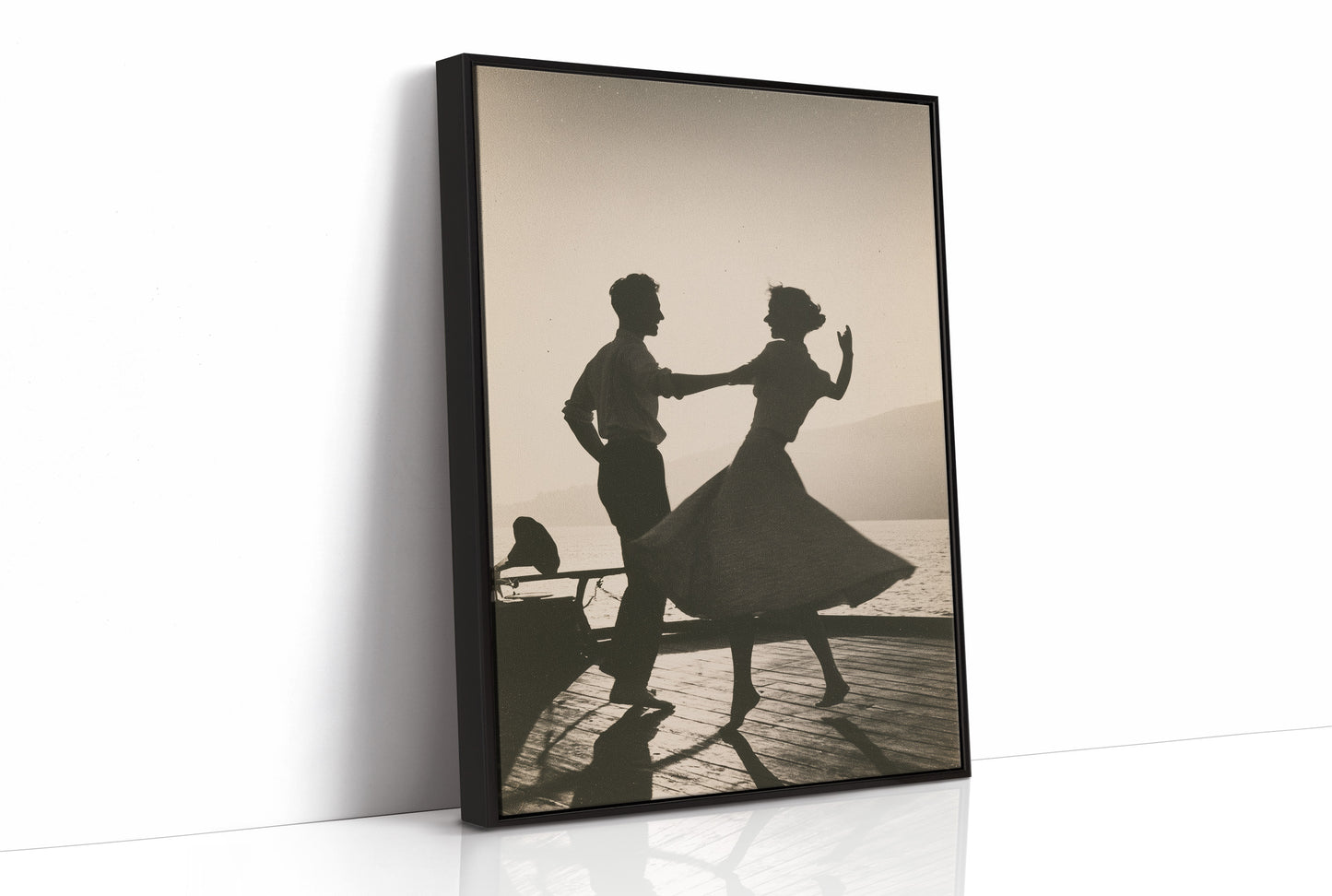 Dockside Waltz At Golden Hour