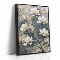 Magnolia Branch on Cracked Gold