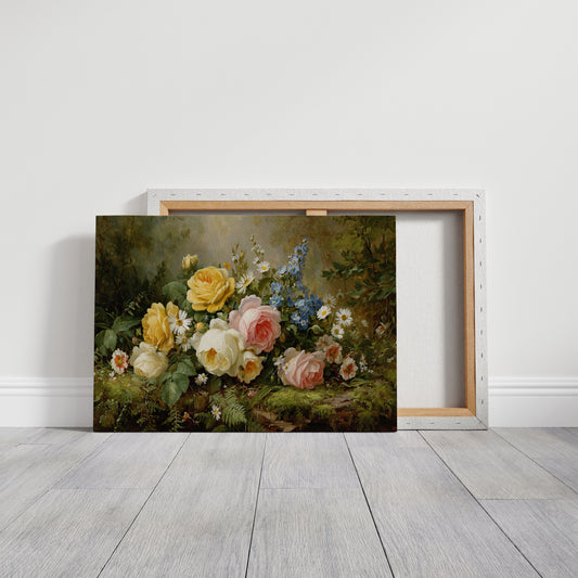 Summer Roses Dance With Wild Daisies