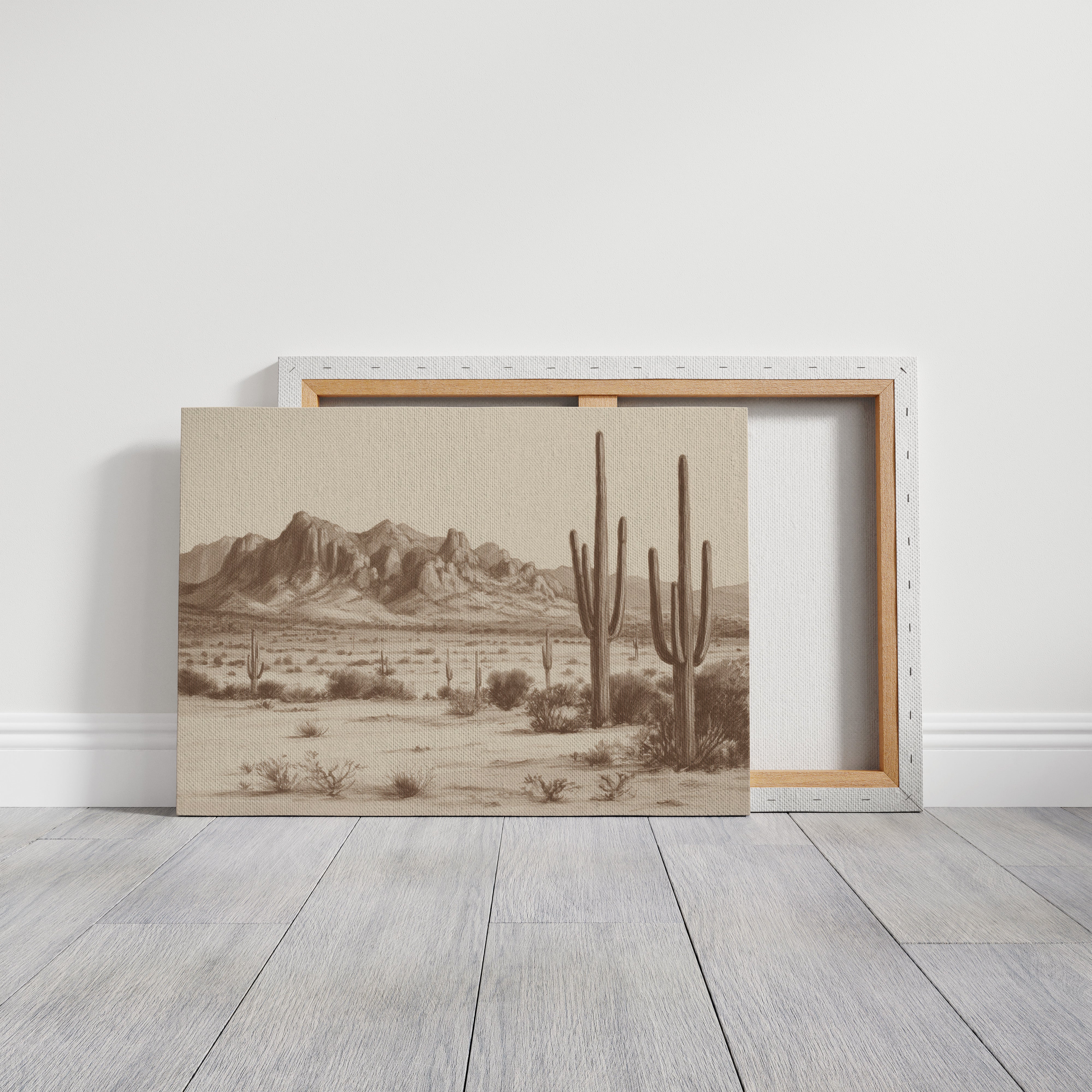 Cacti Stand Against Time's Canvas
