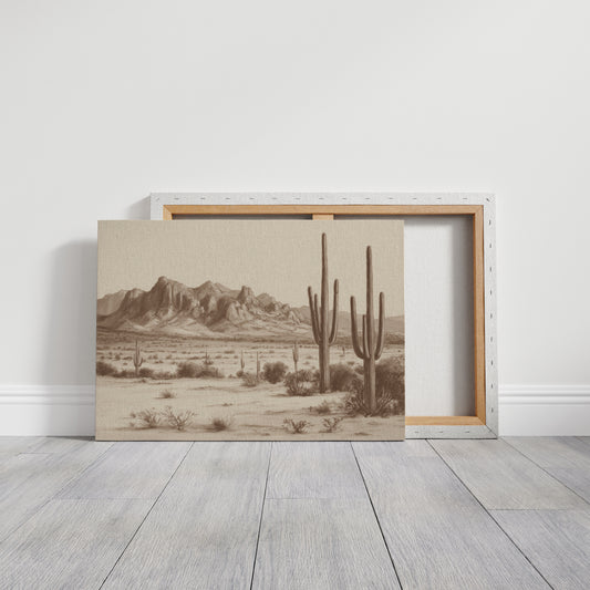 Cacti Stand Against Time's Canvas