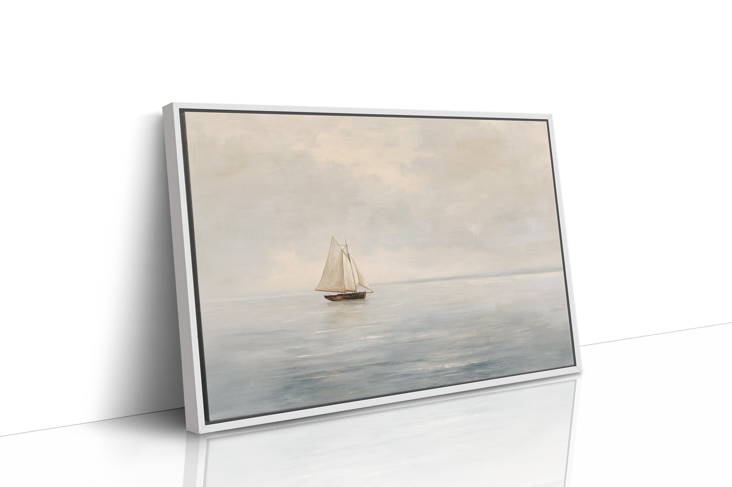 Solitude Sailing Through Ivory Waters