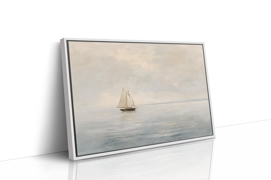 Solitude Sailing Through Ivory Waters