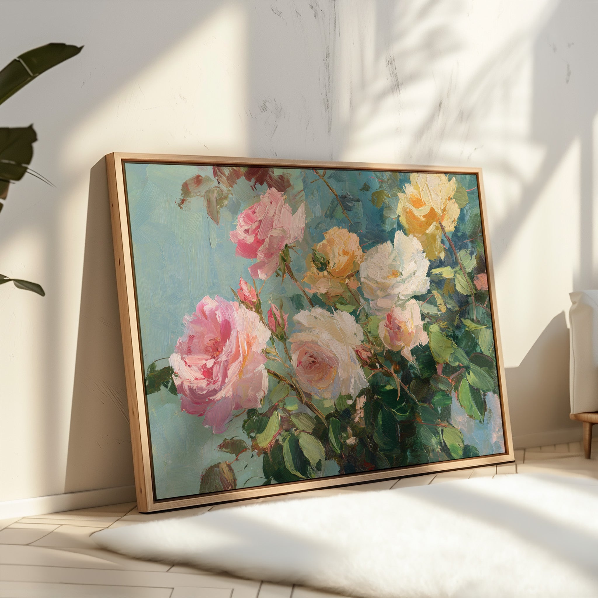 Summer Roses Catch Morning Light