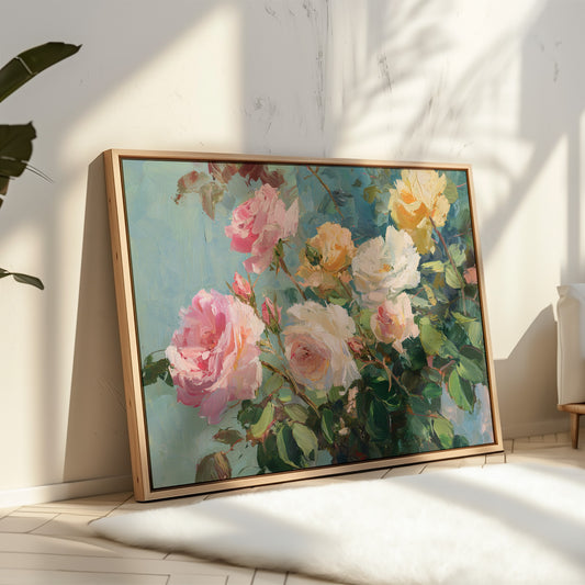 Summer Roses Catch Morning Light