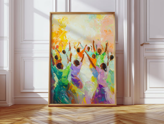 Lifted in Praise and Color